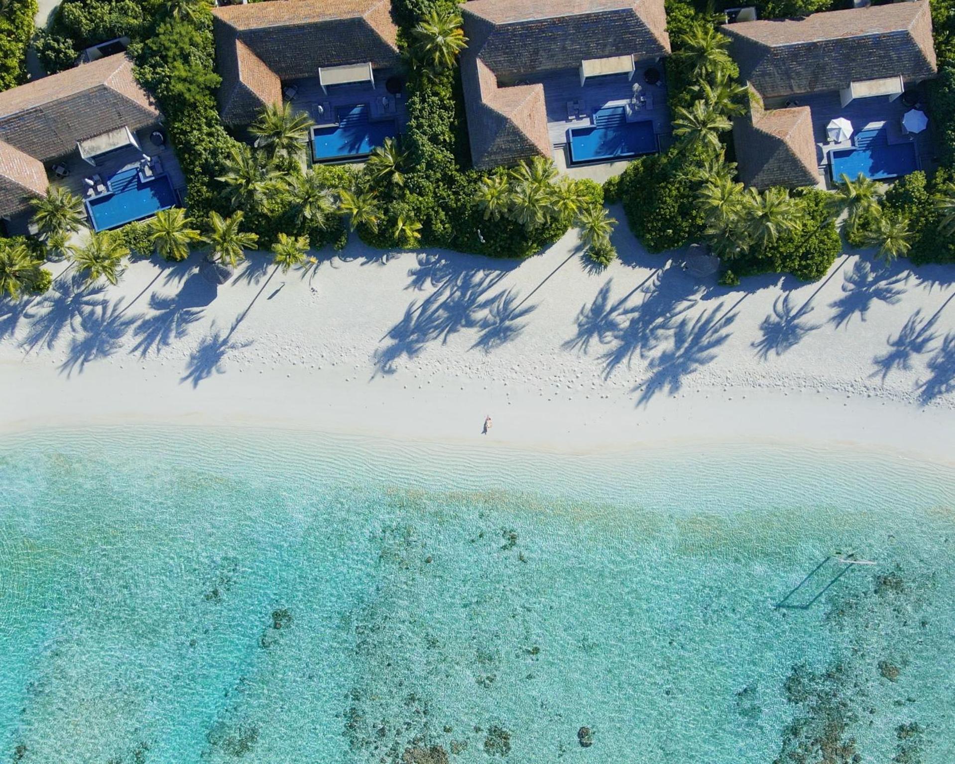 Three Bedroom Sunset Beach Villa with private pool & free access to VIP seaplane lounge on arrival with $50 Spa credit & kids stay & dine free